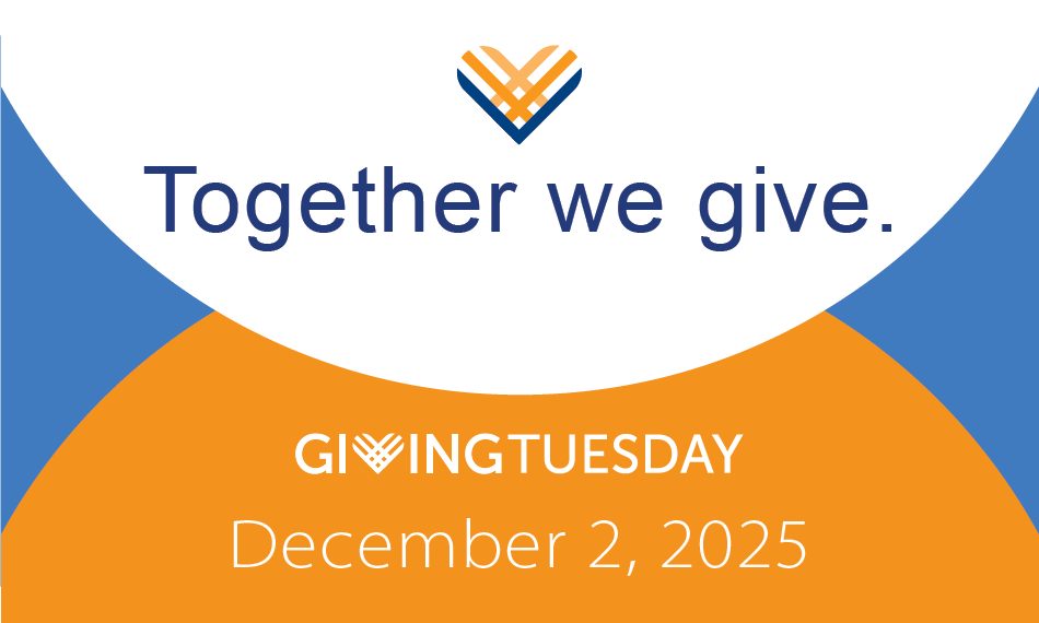 A graphic that says, "Together we give." for Giving Tuesday 2025