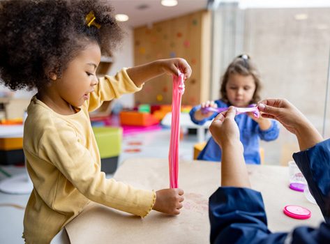 Children learning at school