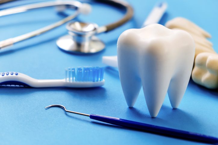Dental tools and tooth picture