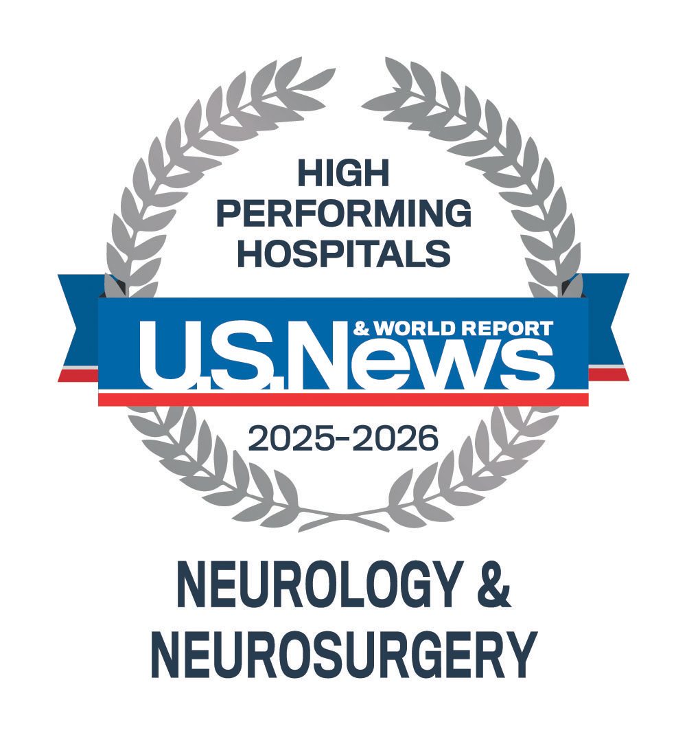 Badge for US News & World Report High Performing Hospitals for Neurology