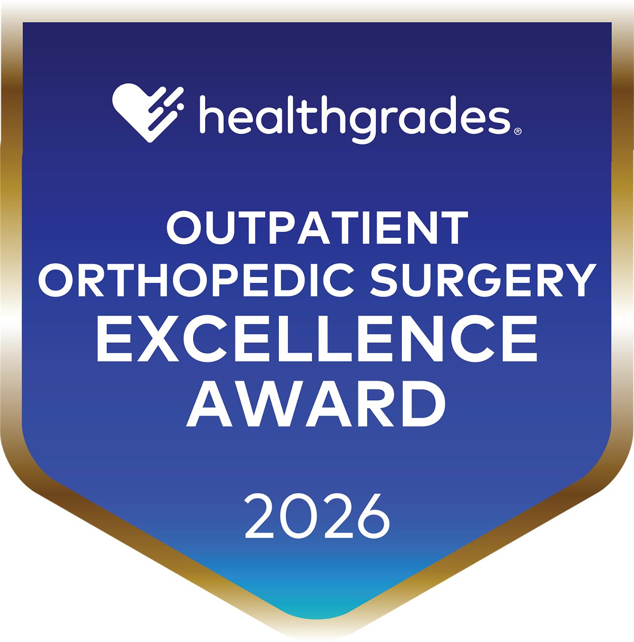 Healthgrades America's 50 Best Hospitals for Outpatient Orthopedic Surgery Excellence