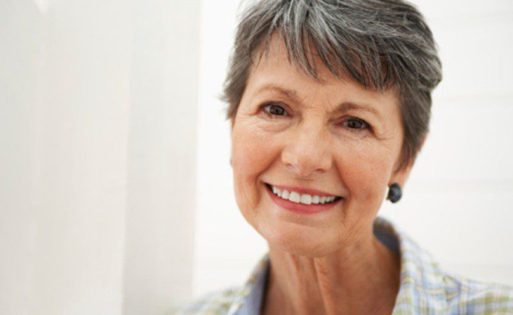 Woman smiling