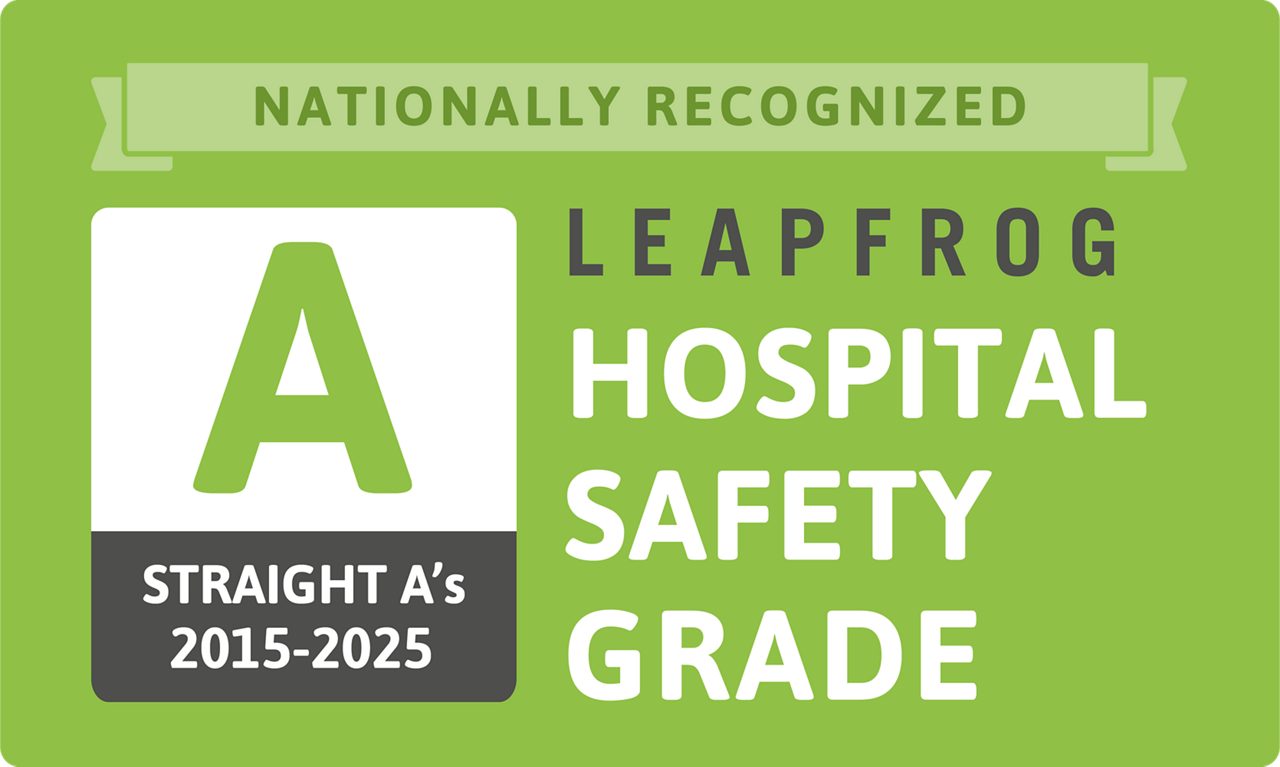 leapfrog award A for hospital safety 2015 - 2025