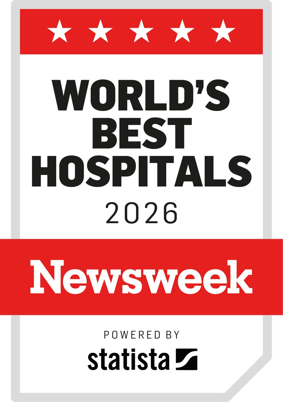 Logo for Newsweek's World's Best Hospital award for Overlook.