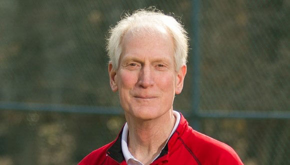 Tom on the tennis court.