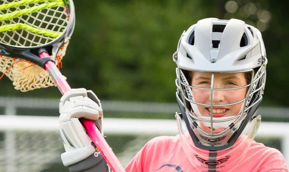 Child playing lacrosse