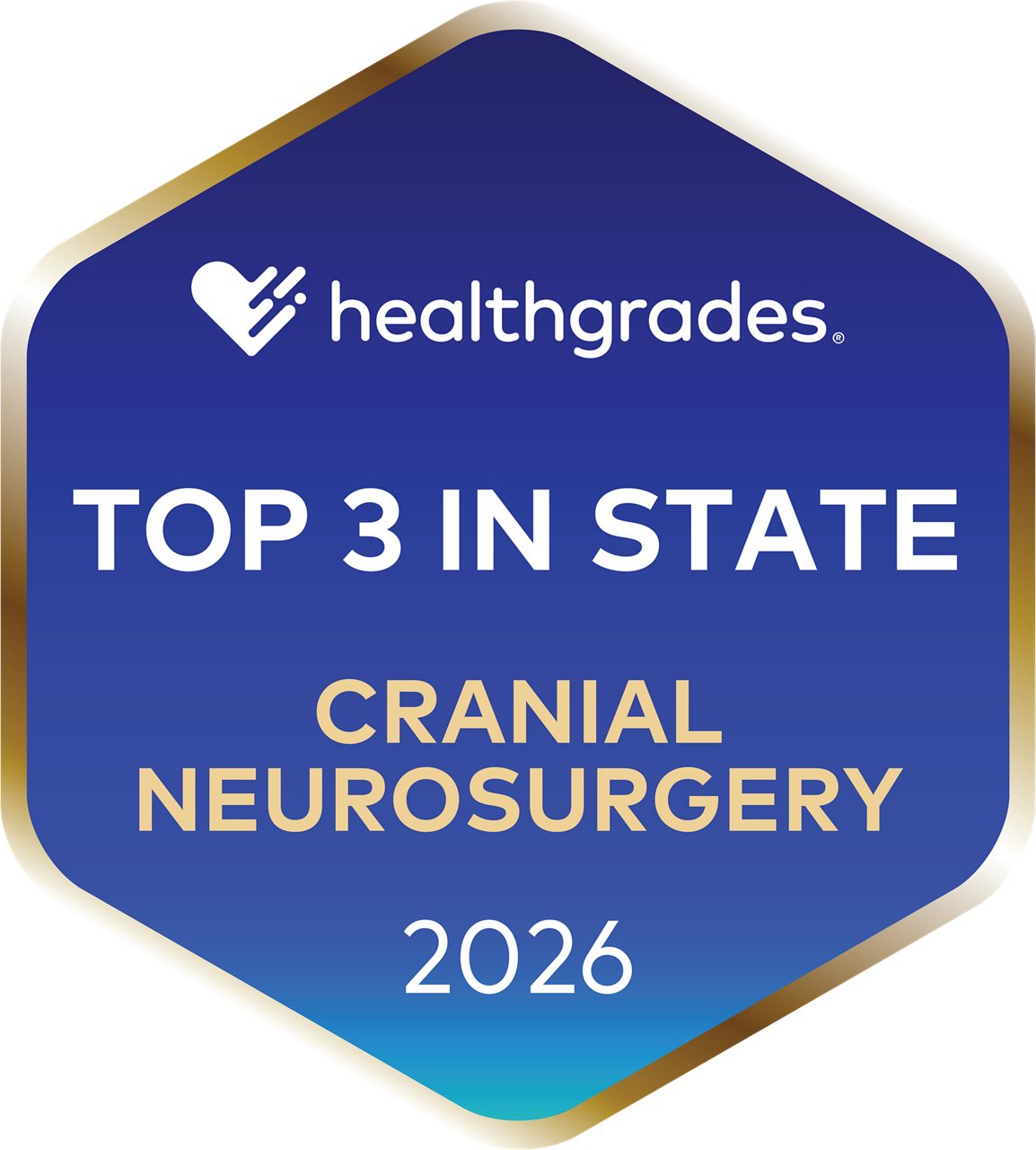 Healthgrades Top 3 in State Cranial Neurosurgery Badge