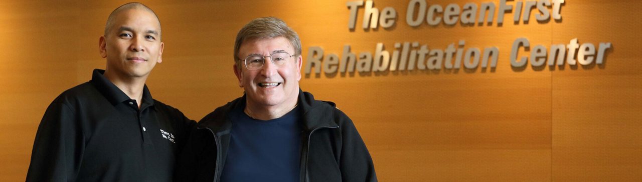 Joe at CentraState’s OceanFirst Rehabilitation Center.