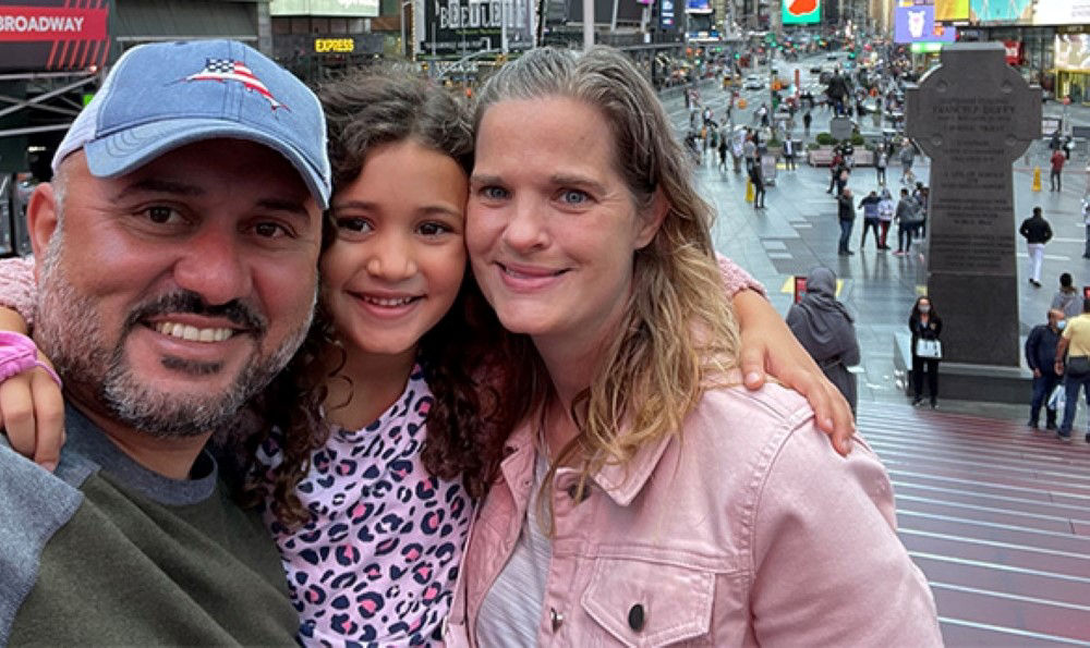 Lindsay and her family in NYC.