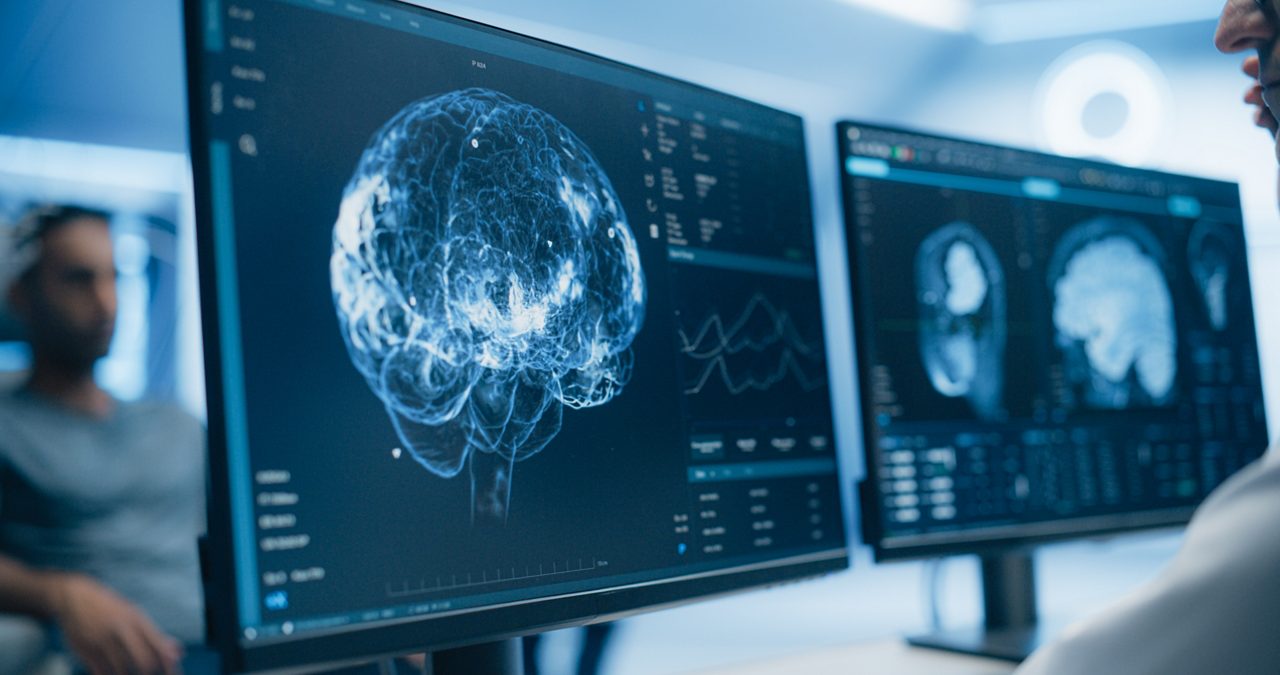 Doctor preforming a neurology test.